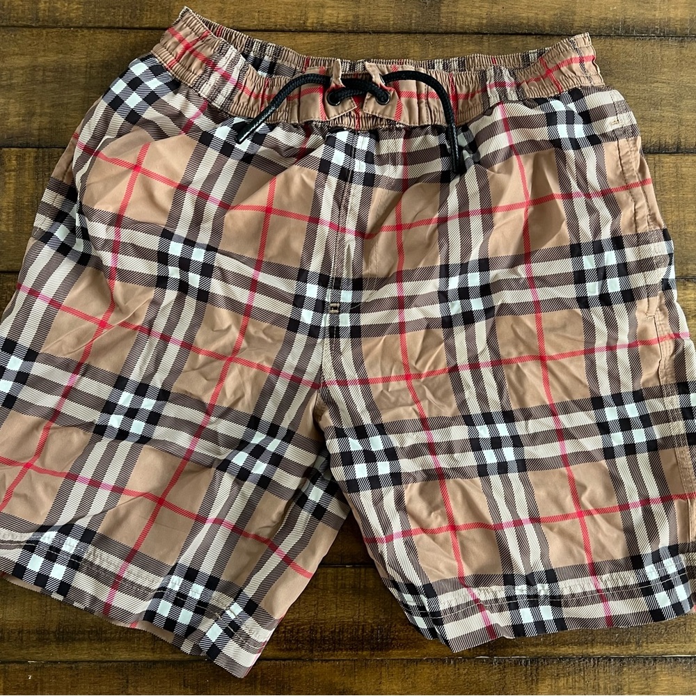 Excellent used condition Authentic boys 8y BURBERRY swim trunks